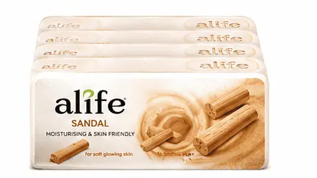 ALIFE SANDAL SOAP 100GM X 5